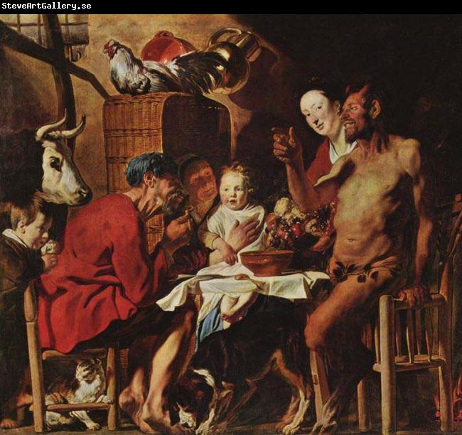 Jacob Jordaens The Satyr and the Peasant